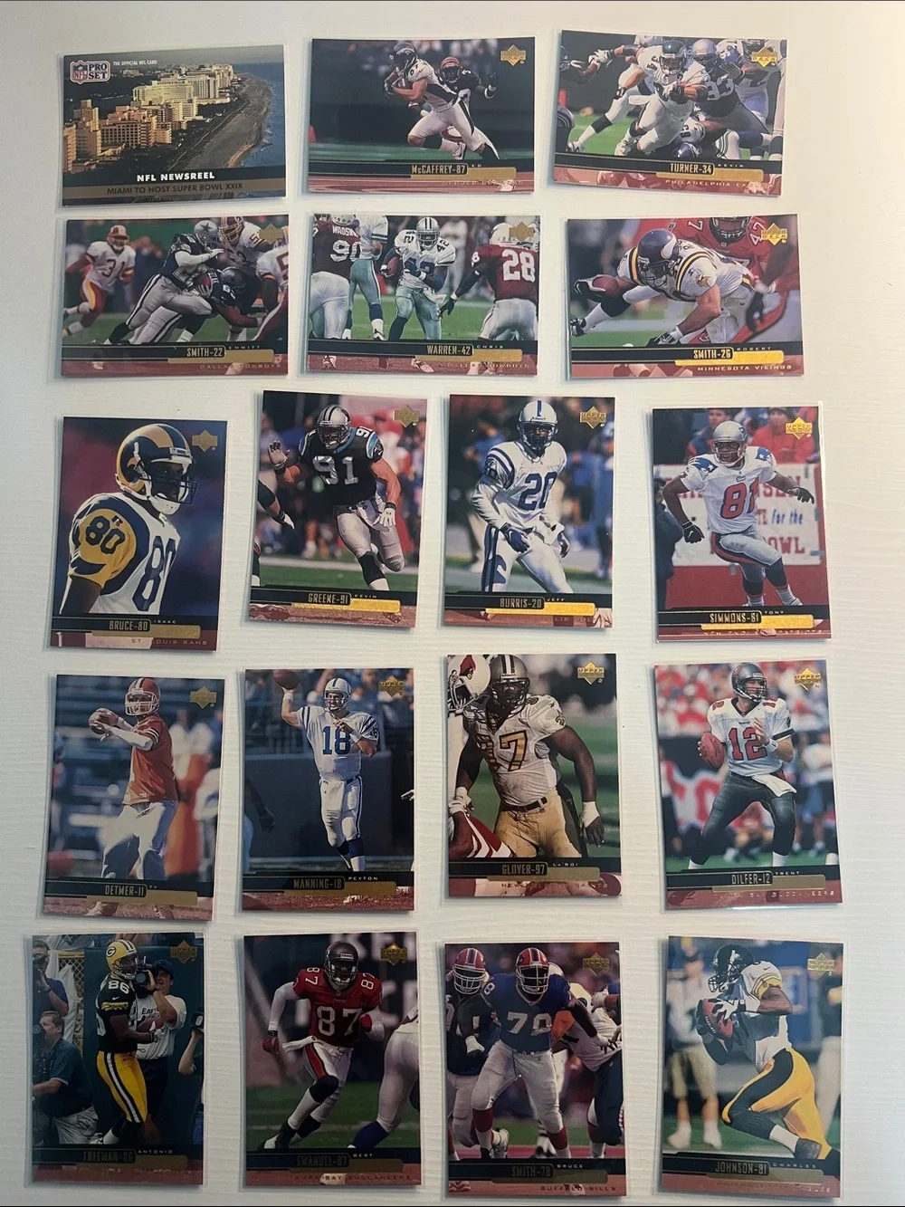 87 Vintage NFL Football Card Lot - Great for Collectors